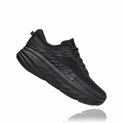 Hoka One One BONDI 7 Road Running Shoes For Women India Black IN-4315